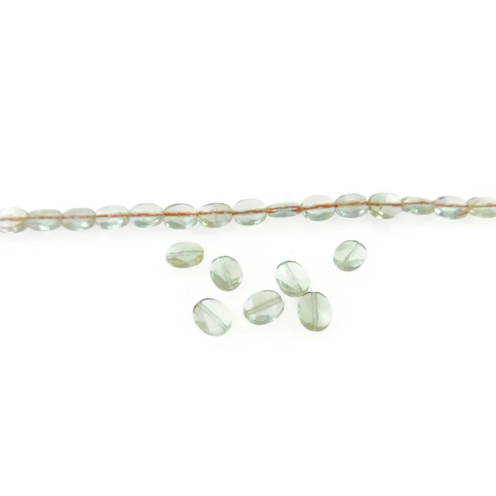 QUARZO CITRINO CHIARO SFACCETTATO OVALE 10X8 MM. - 10 PZ