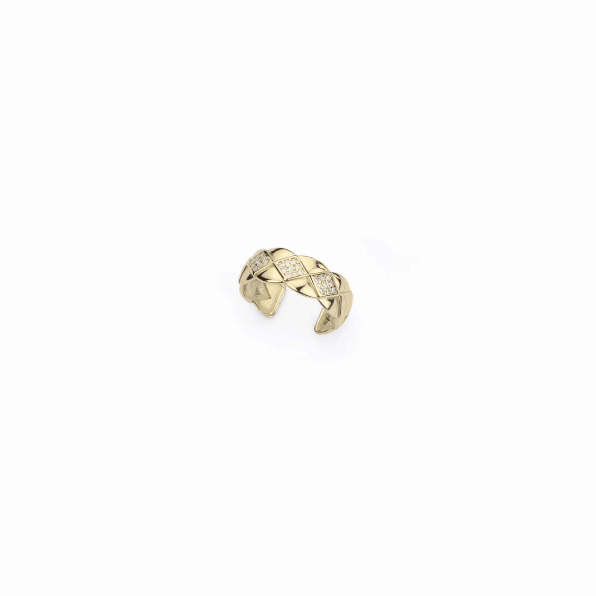 anello rombi gold argento 925 BARBIERI