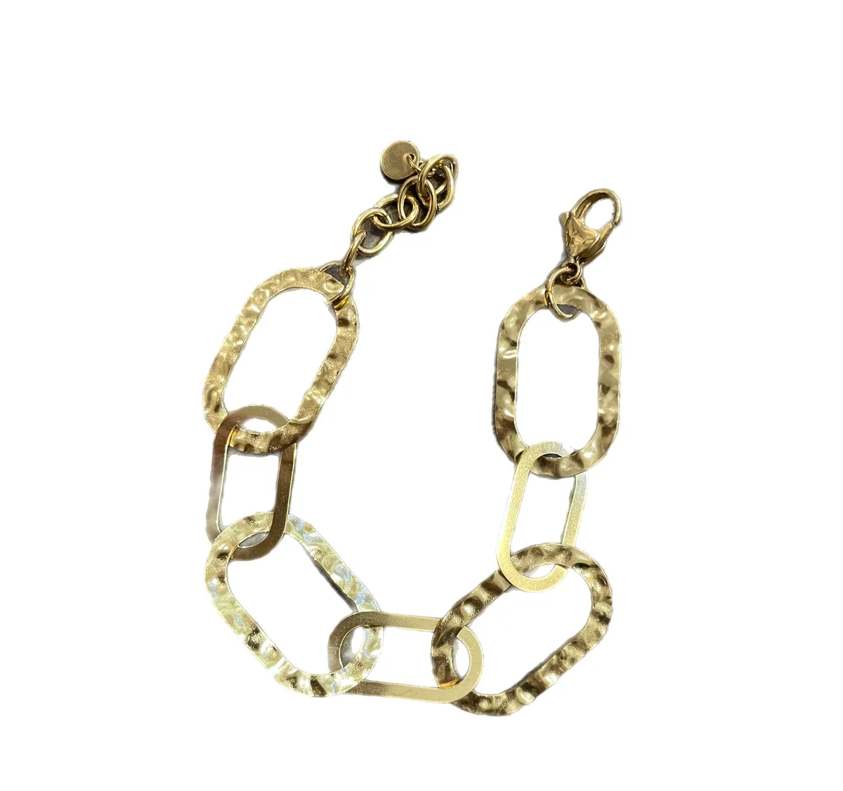 Bracciale  Aurora   catena anelli martellato