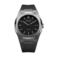 D1 Milano Gun Metal Automatic Rubber