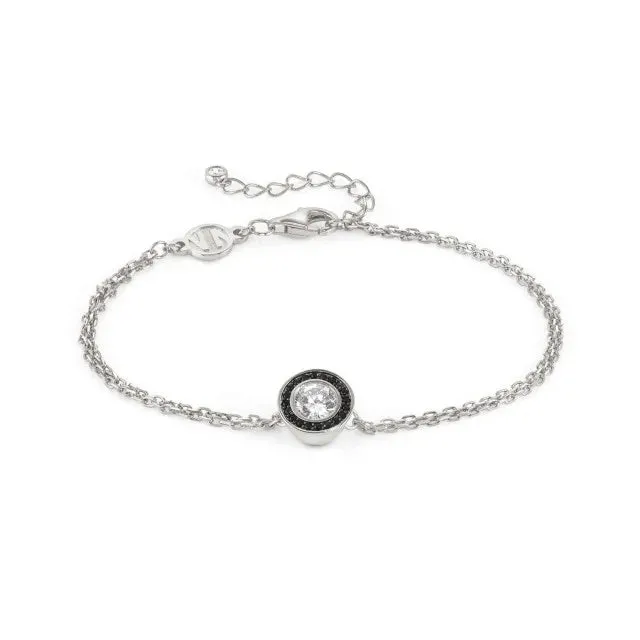 BRACCIALE ARGENTO E PIETRA CENTRALE