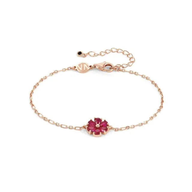 Bracciale con Fiore e Cubic zirconia