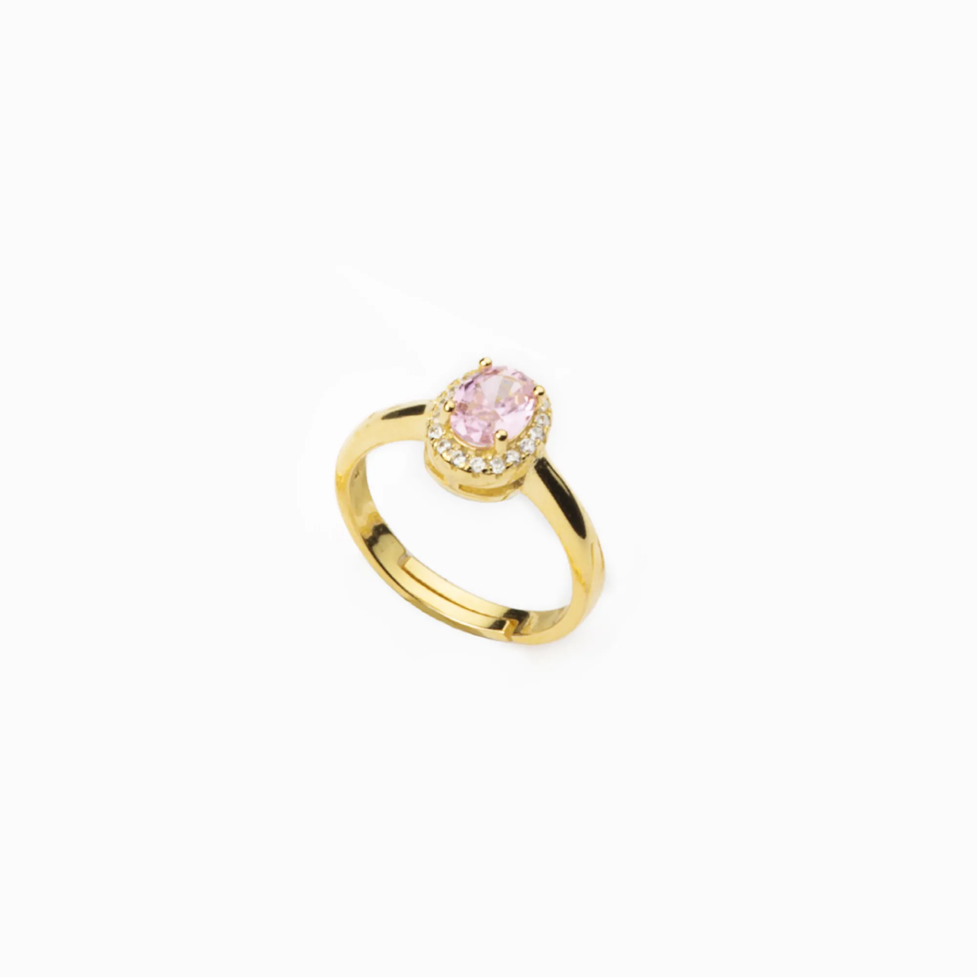 Anello ovale Rosa argento 925 BARBIERI