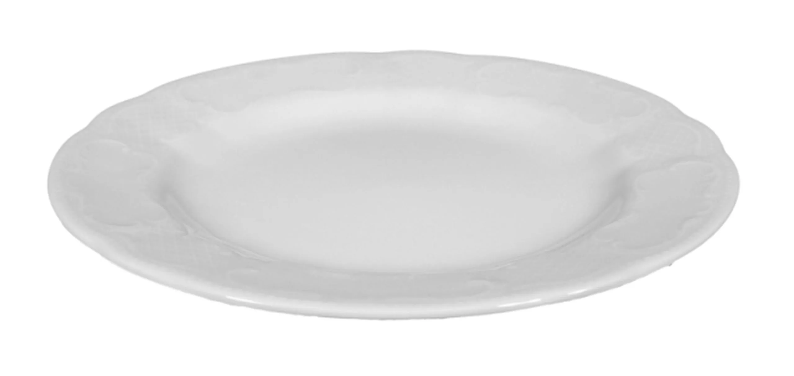 Frühstücksteller weiß Salzburg Rokokostil Ø 21,1 cm