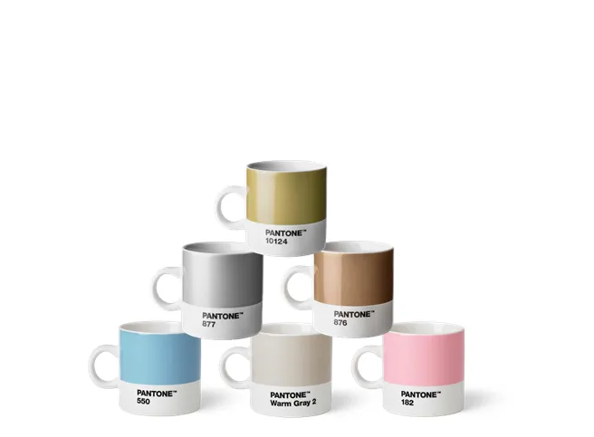 Pantone Porzellan-Espressotassen-Set 2