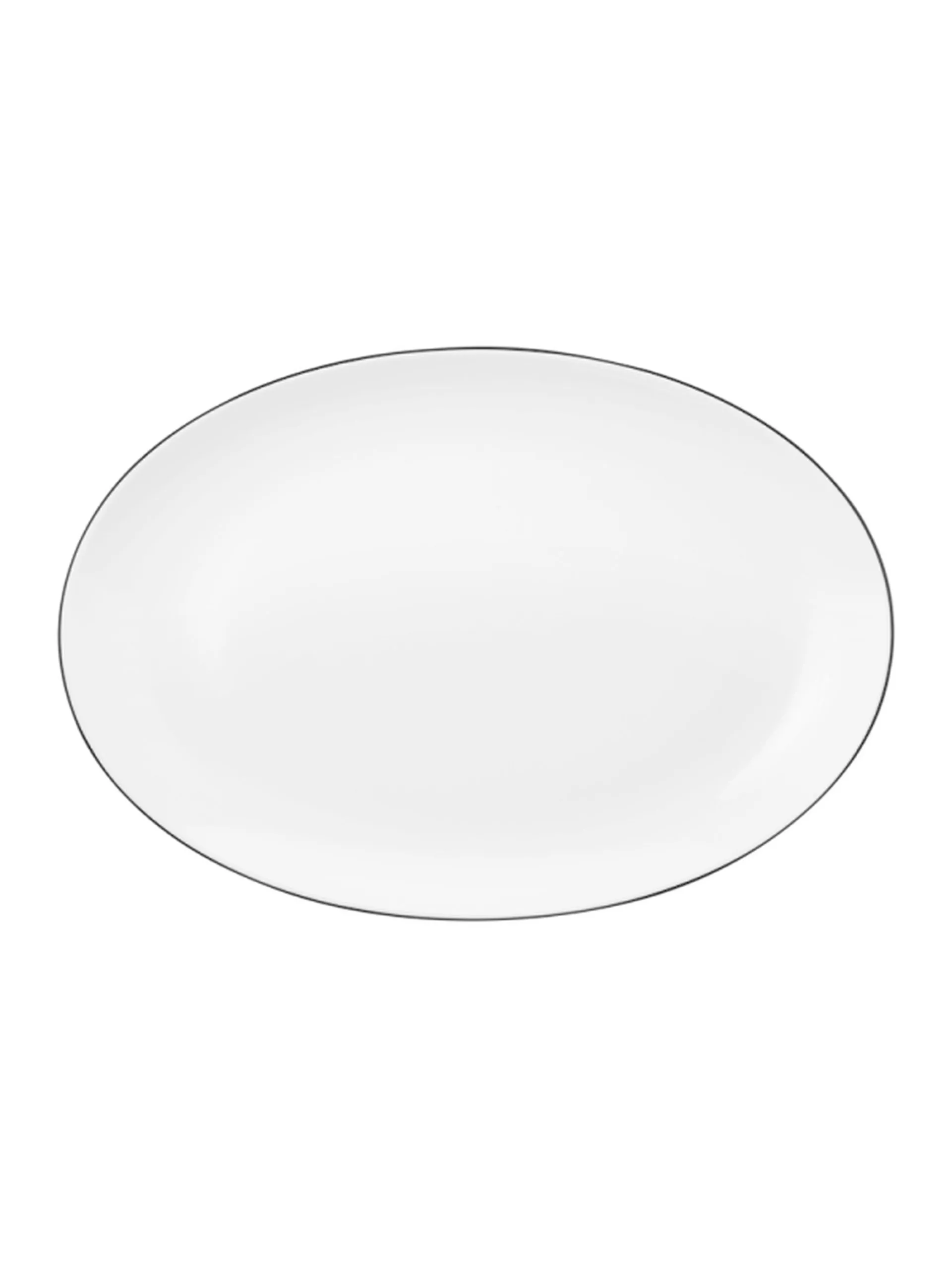 Lido Porzellan Servierplatte oval 35 x 24 cm Black Line
