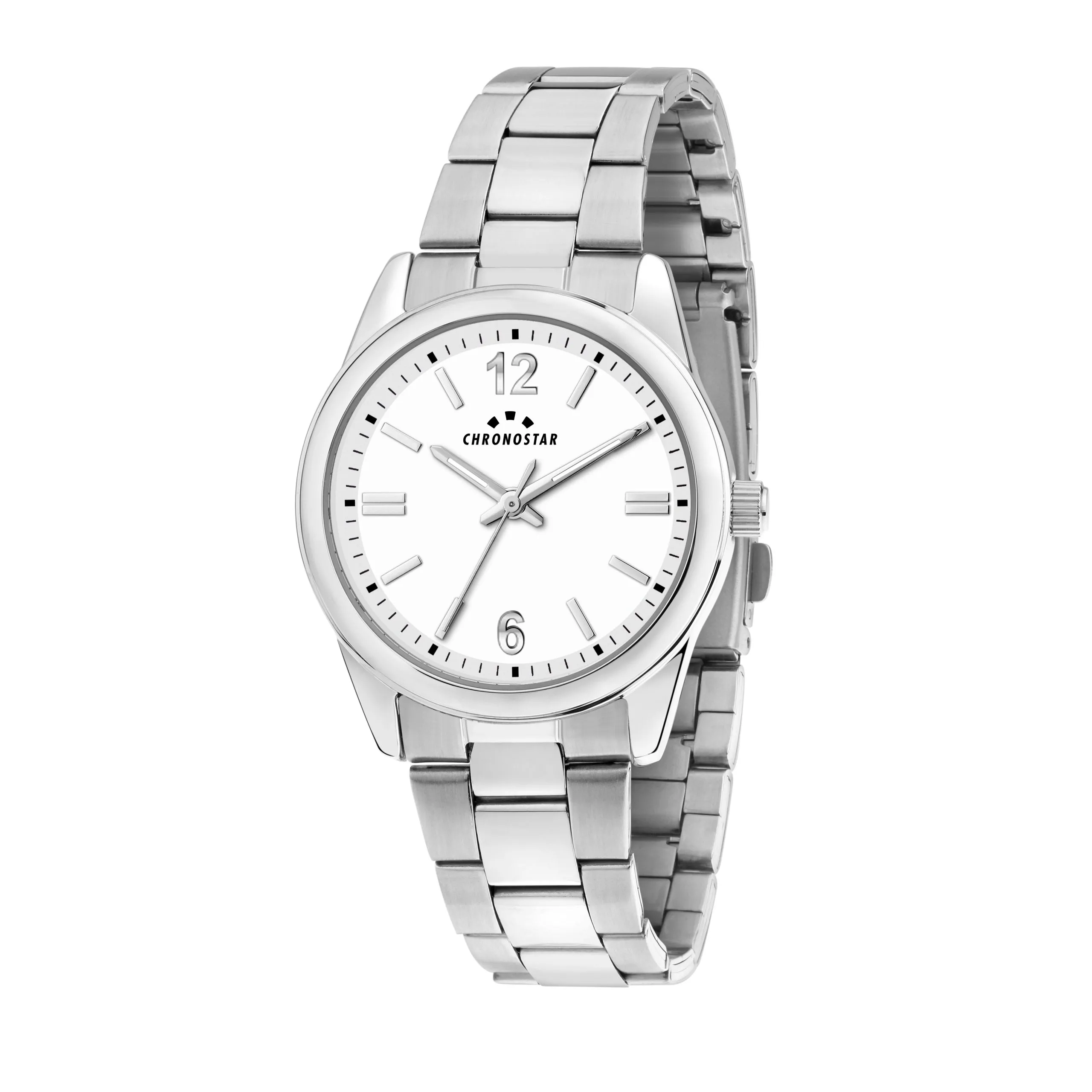 Orologio Uomo Chronostar Timeless al Quarzo con Quadrante Bianco 39 mm