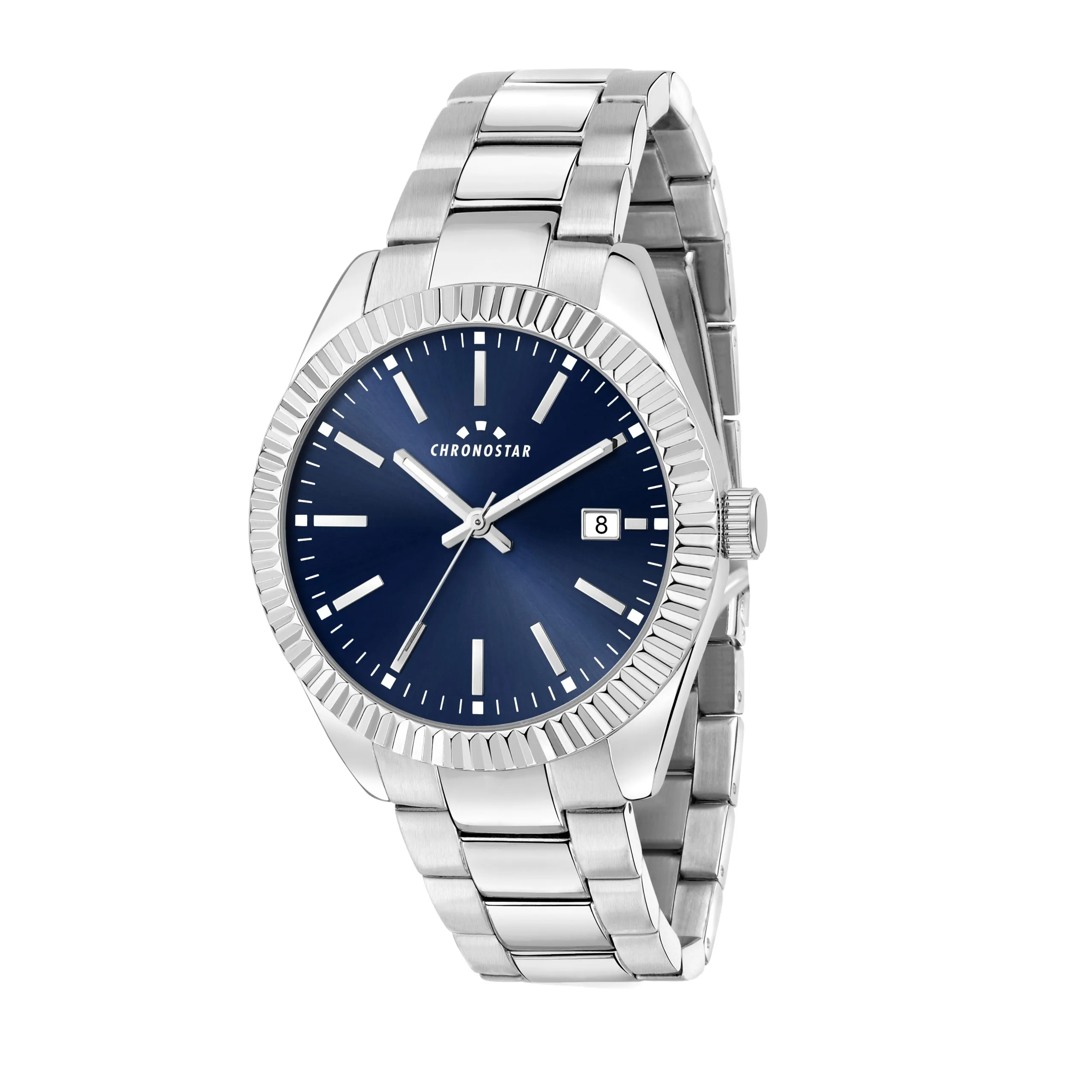 Orologio Uomo Chronostar al Quarzo con Quadrante Blu 41 mm