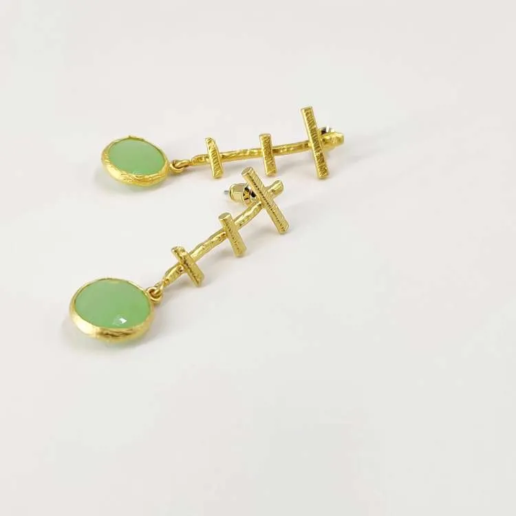 Orecchini pendenti Tilda con pietre dure