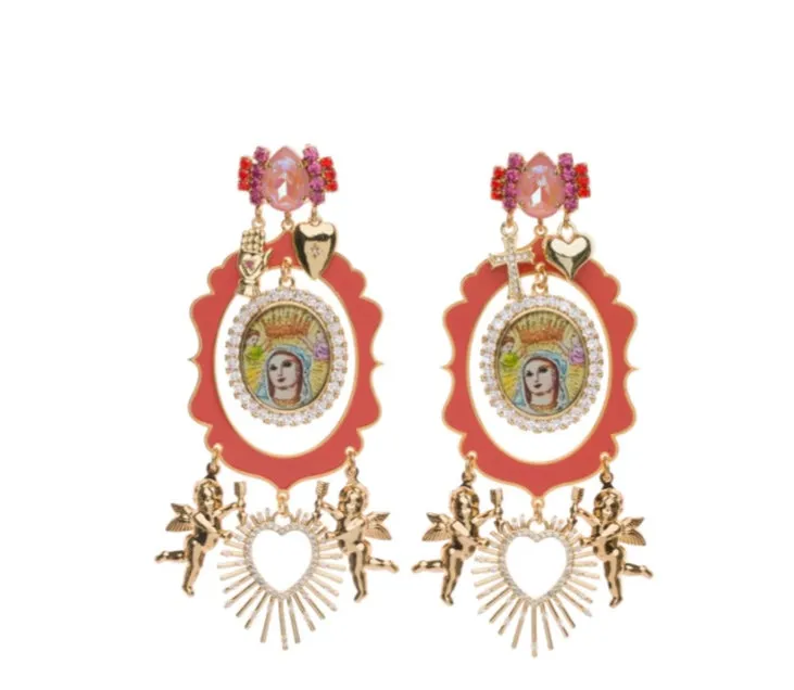 Coppia Orecchini principessa glam gitan Queen