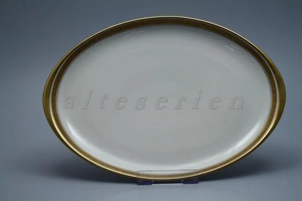 Fleischplatte klein - Fürstenberg Fürstin 654 Golddekorrand 01604