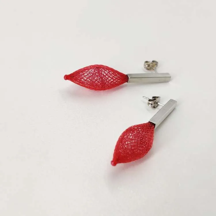 Orecchini Stellaire in fili di nylon