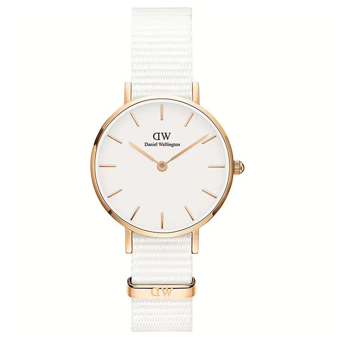 OROLOGIO PETITE WHITE NATO DANIEL WELLINGTON