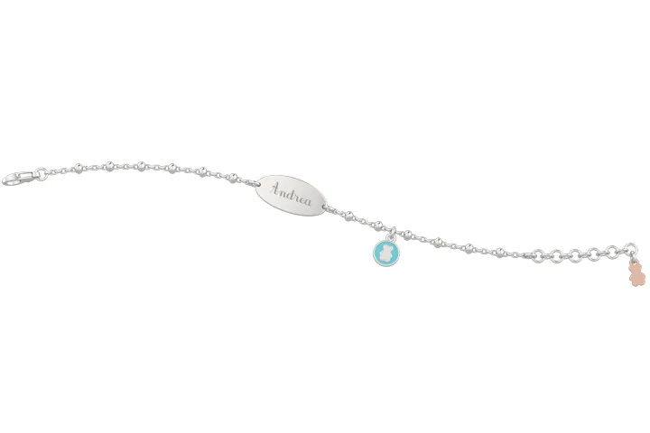 Bracciale Bimbo Nanan Targa e Orsetto