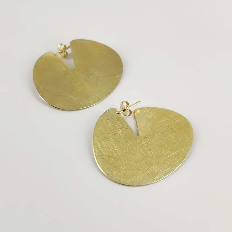Orecchini Taglio in bronzo dorato