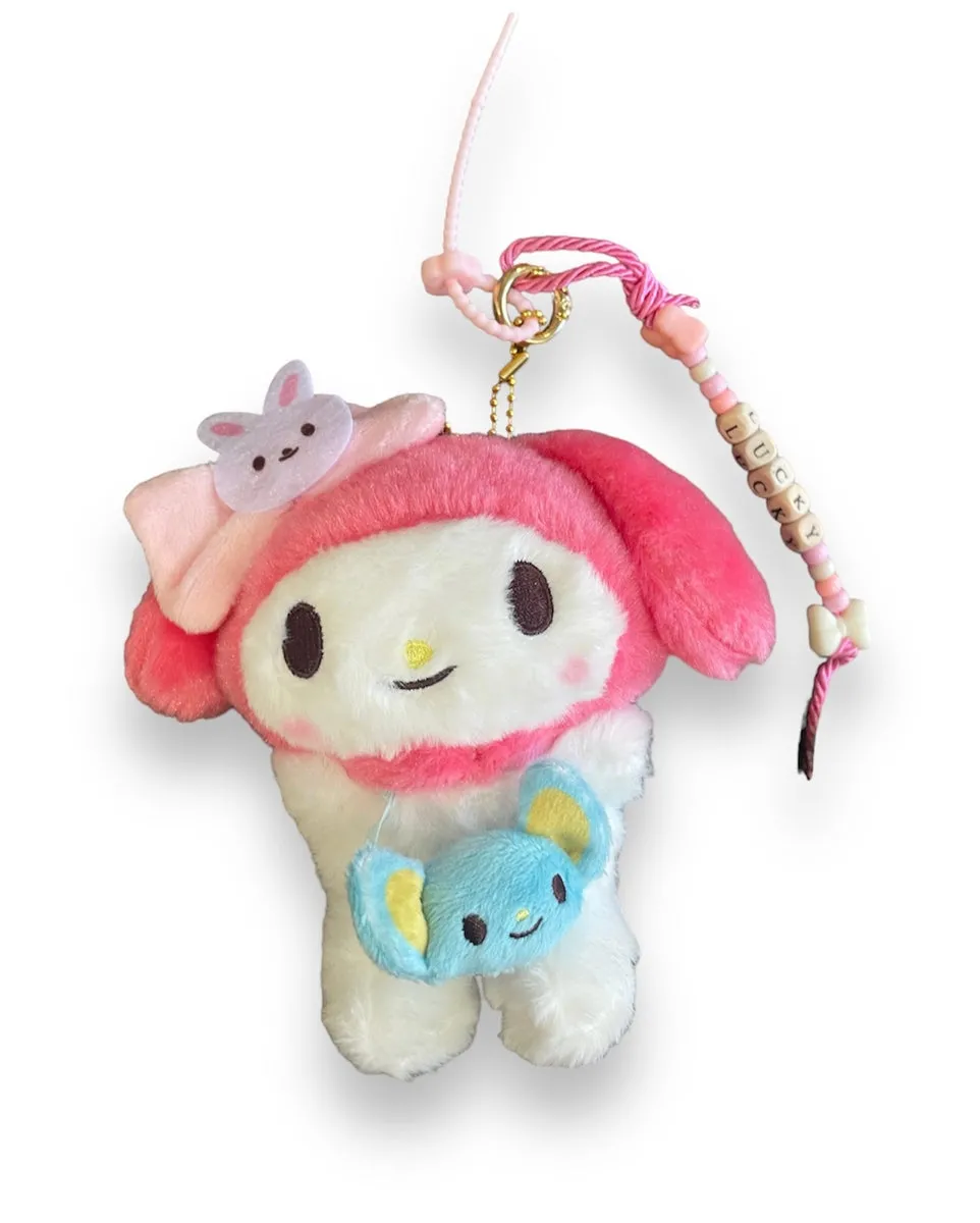 Portachiavi applique e charms per borsa My Melody con borsetta Pimp your Bag