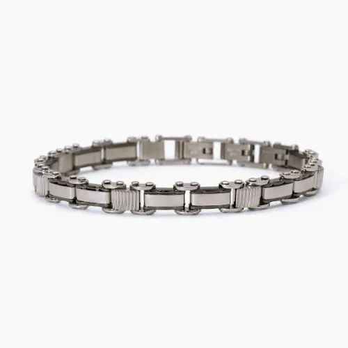 2Jewels Bracciale in acciaio 316L e PVD Gunmetal