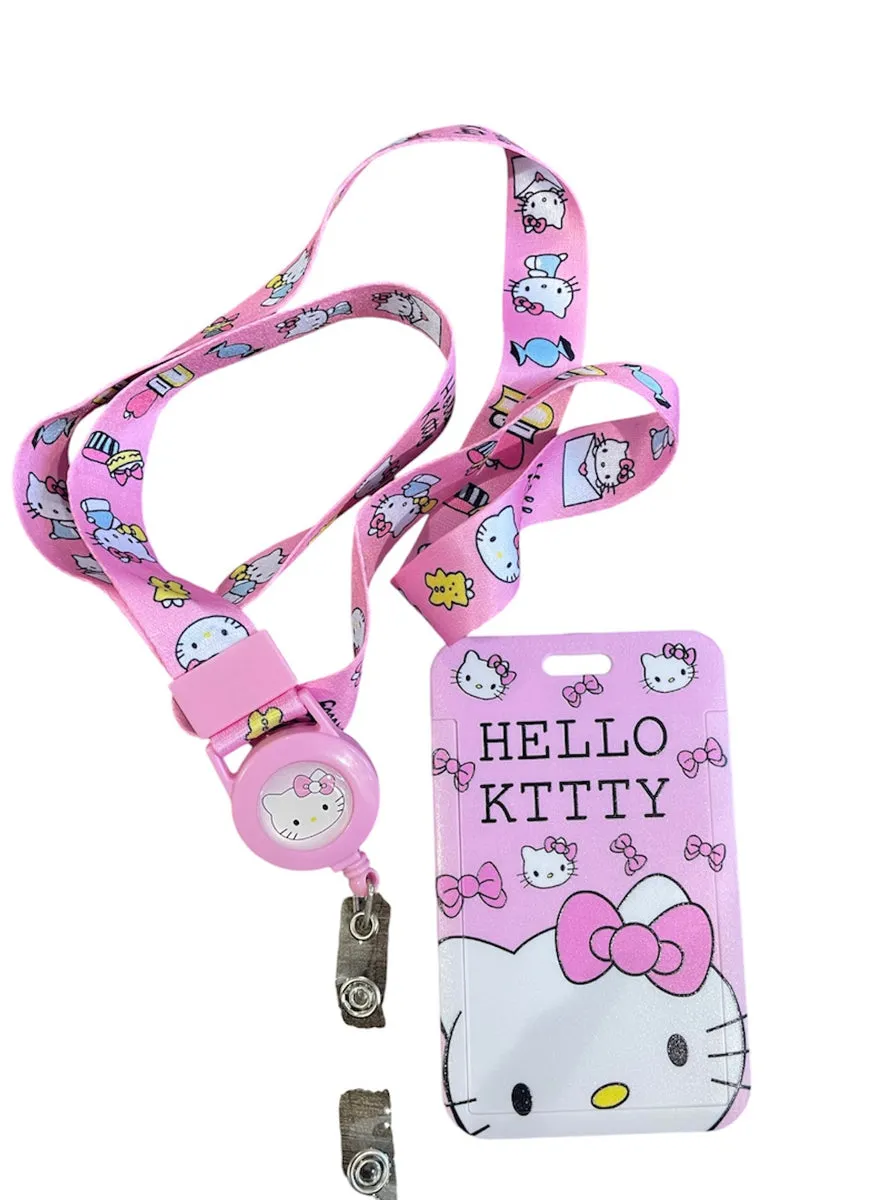 Portabadge portacarte portafoto hallo kitty Pink