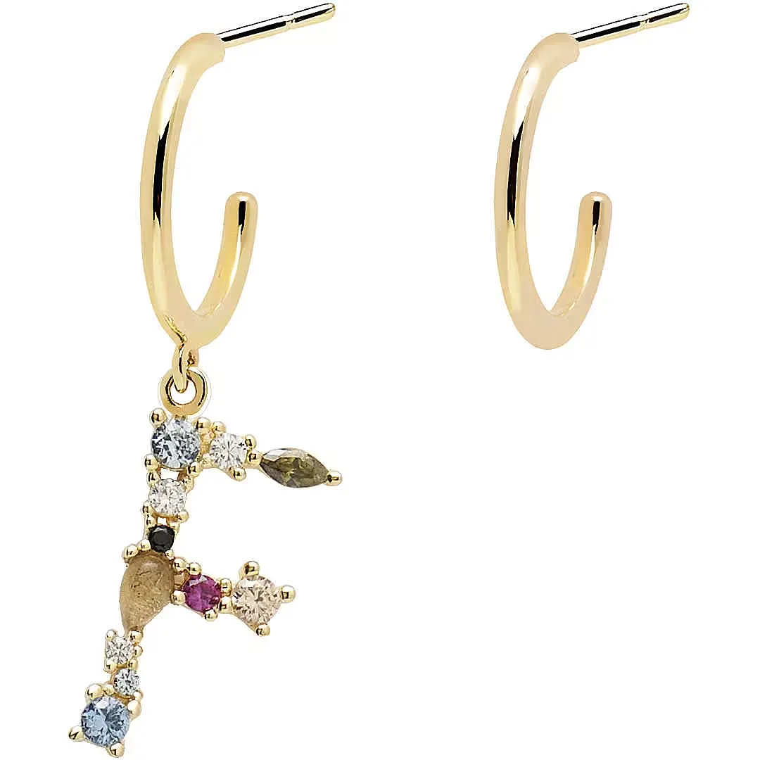 Orecchini Donna Pdpaola Lettera F