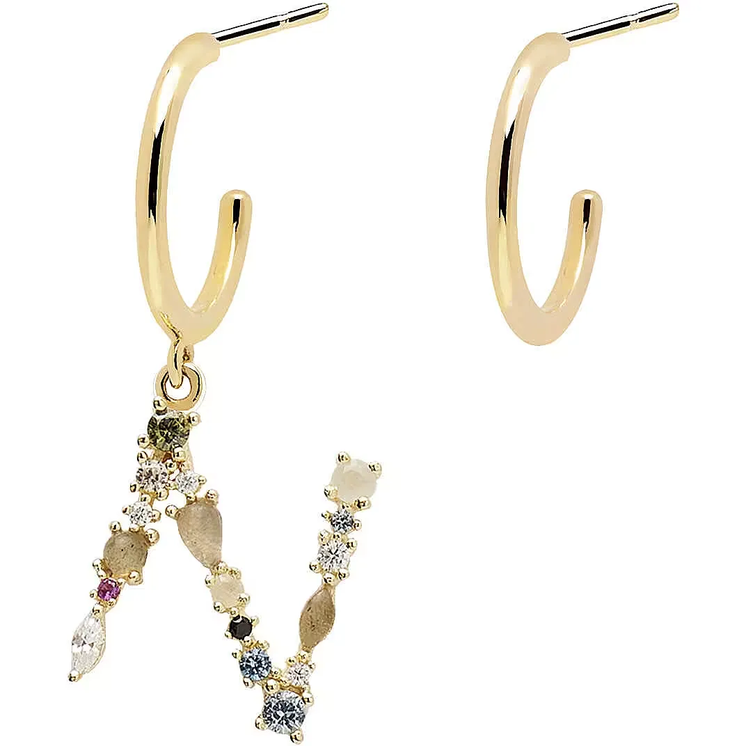 Orecchini Donna Pdpaola Lettera N