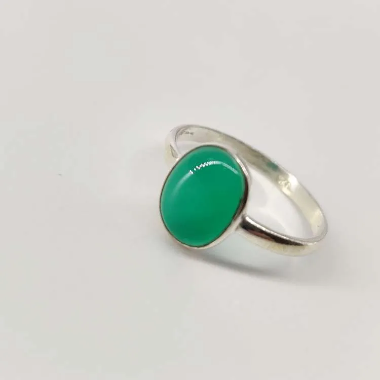 Anello a fedina in argento Lorena con pietra dura