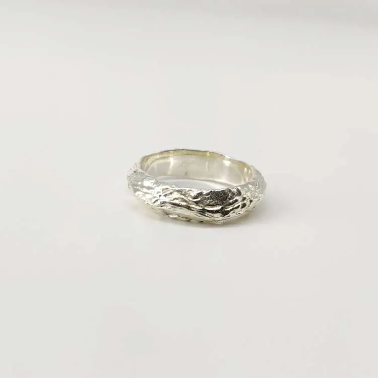 Anello a fedina Estelle in argento