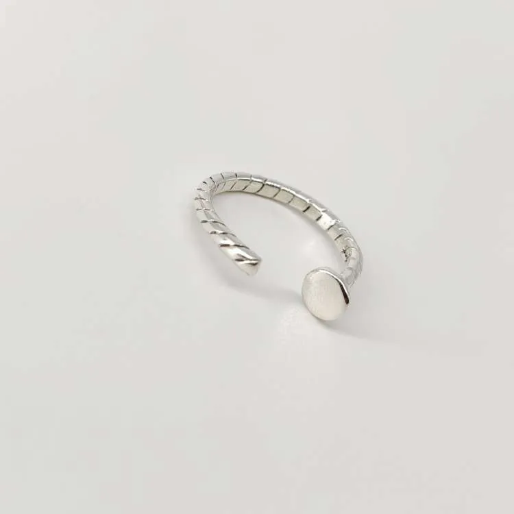 Anello aperto Chiodo in argento