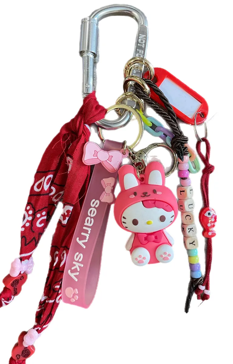 Pimp your Bag Keychain charms per borsa e portachiavi hallo kitty coniglietto