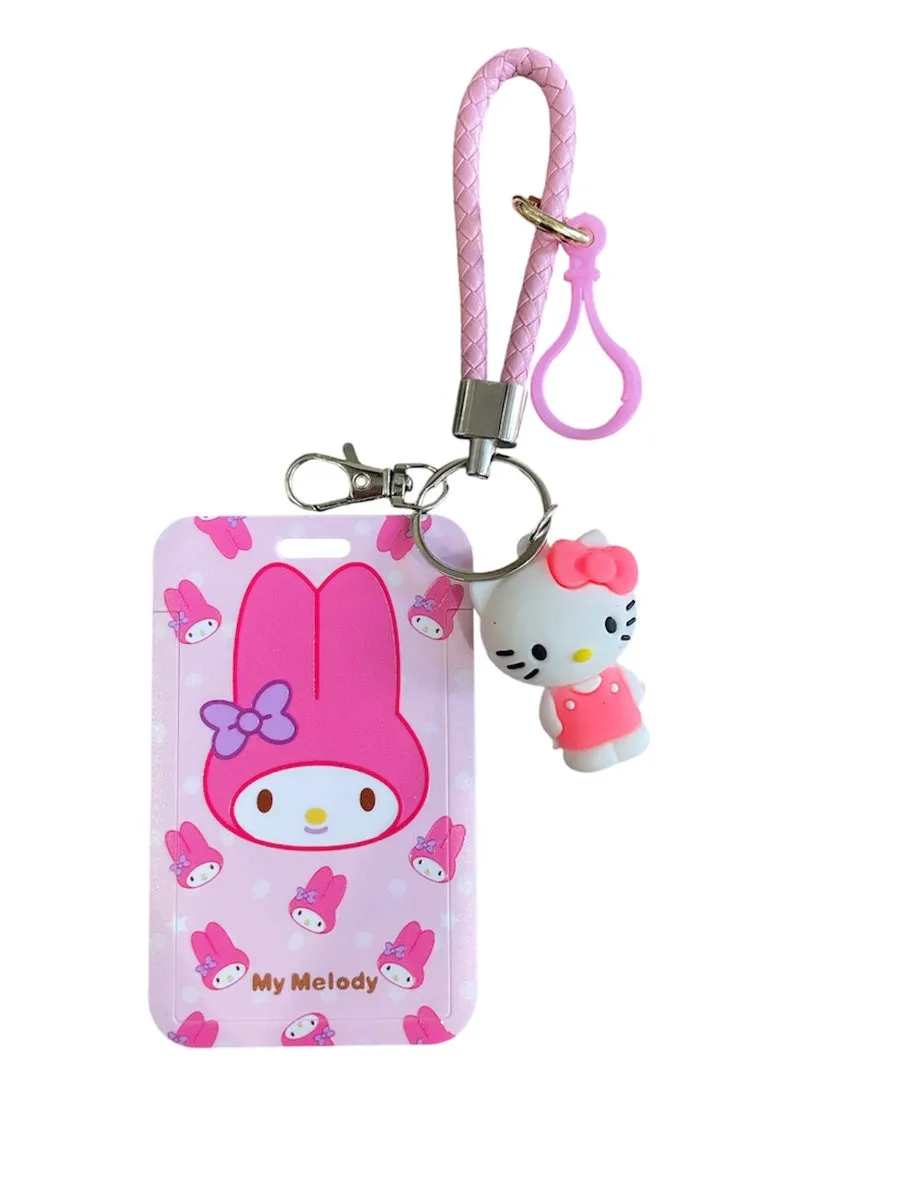 Portabadge portacarte portafoto My Melody & hallo kitty