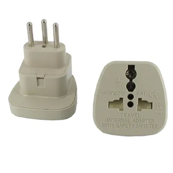 Reiseadapter Schweiz Stecker auf Univ-Kupplung 3pol