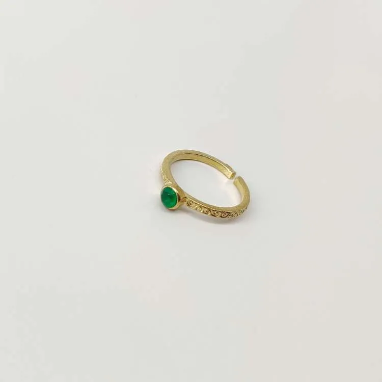 Anello a fedina aperta Nita con pietra dura