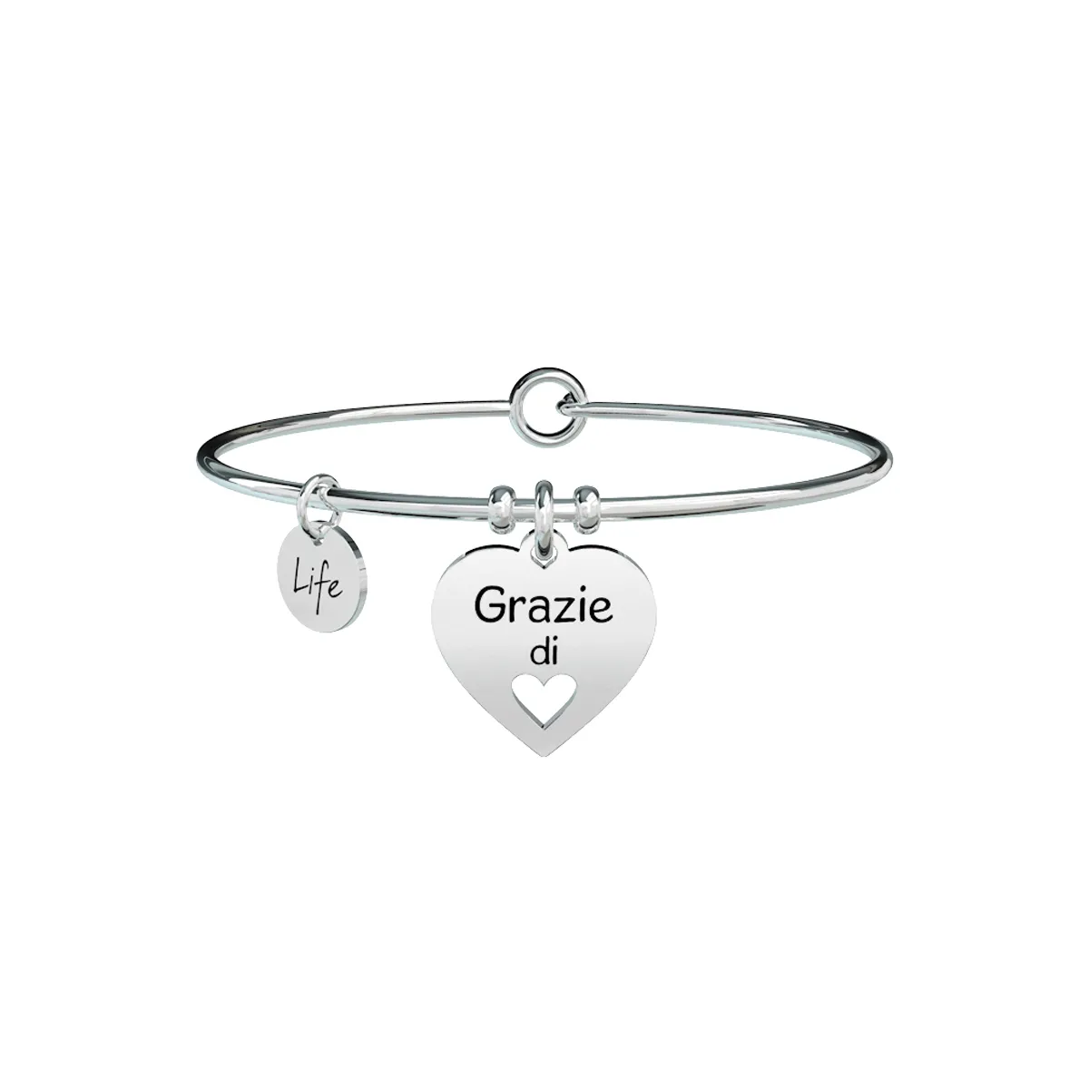 Bracciale Donna Kidult Rigido Love Grazie di Cuore