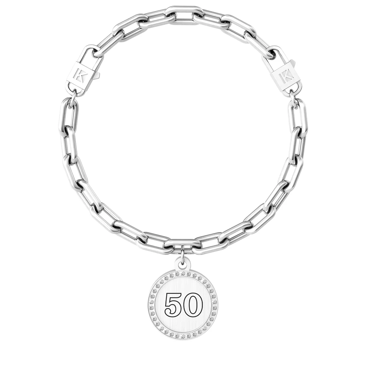 Bracciale Donna Kidult Special Moments 50 Anni con Catena Maglie Ovali