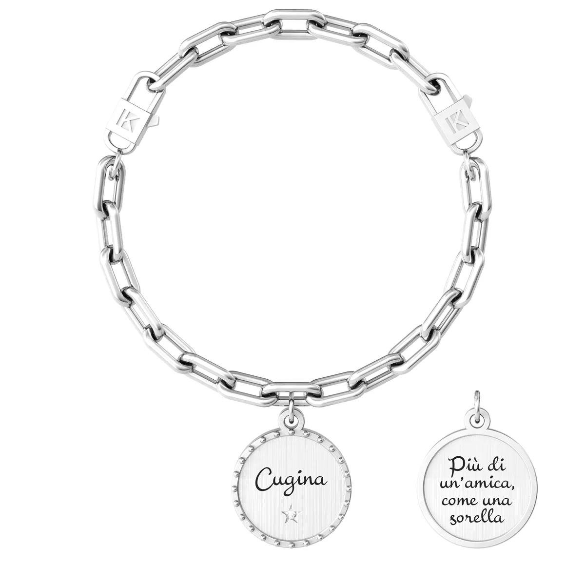 Bracciale Donna Kidult Family Cugina Più di Un'amica Come Una Sorella