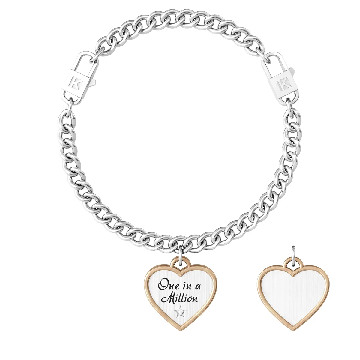 Bracciale Donna Kidult Love One in a Million con Catena Groumette