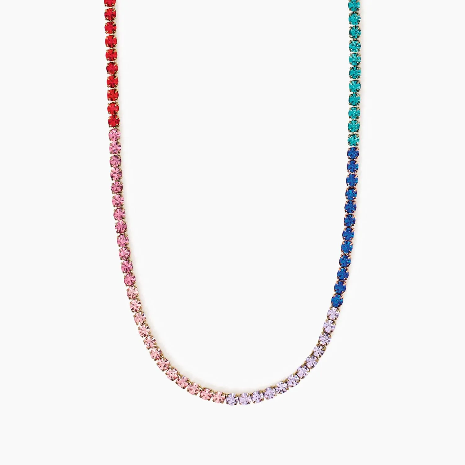 Girocollo dorato cristalli multicolor Style 11 Kidult