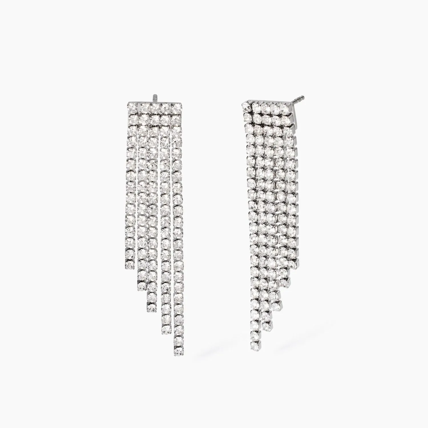 Orecchini tennis cristalli bianchi Style 10 Kidult