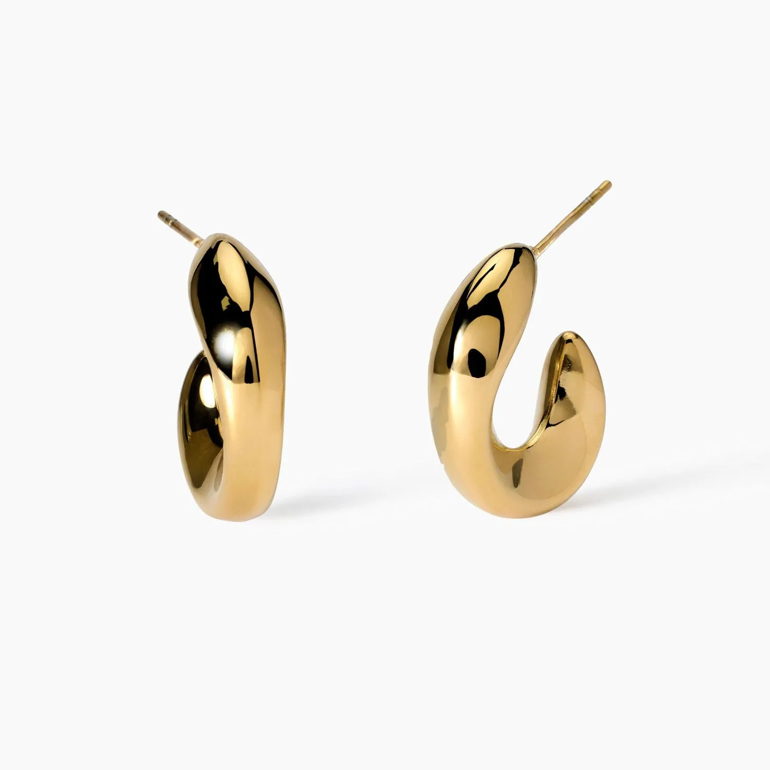 Orecchini a mezzaluna dorati Style 09 Kidult
