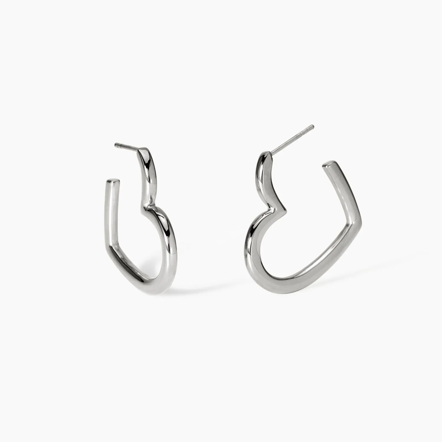 Orecchini a cerchio cuore Kidult