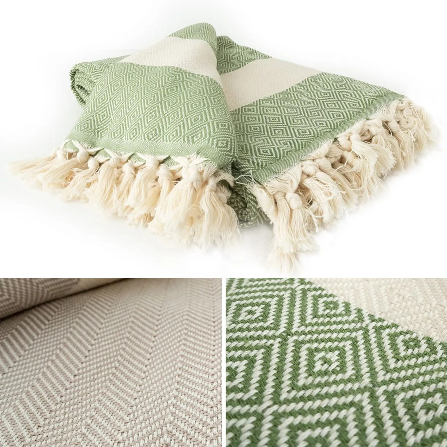 Wolldecke 'Geborgenheit' | 100% Baumwolle | 200 x 240 cm | 300g/m² | verschiedene Farben | Made in Europe