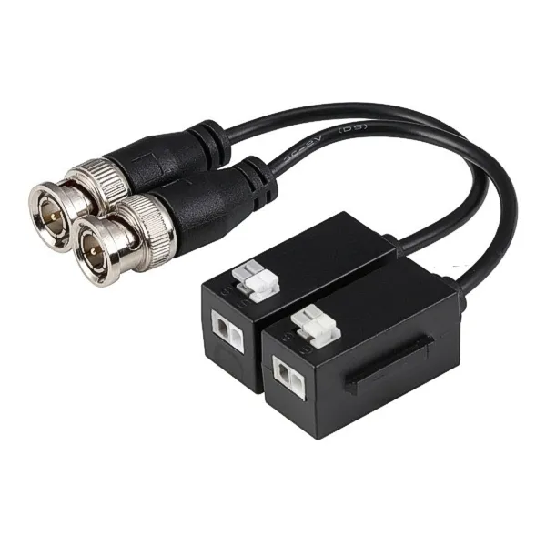 HD Balun Passiv Zweidrahttechnik auf BNC 2Draht Konverter bis 4K für AHD TVI CVI CVBS Paarpreis