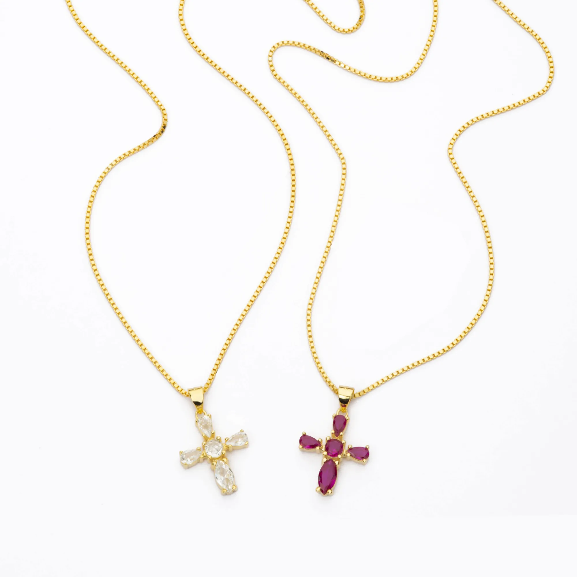 Collana croce gold argento 925 BARBIERI