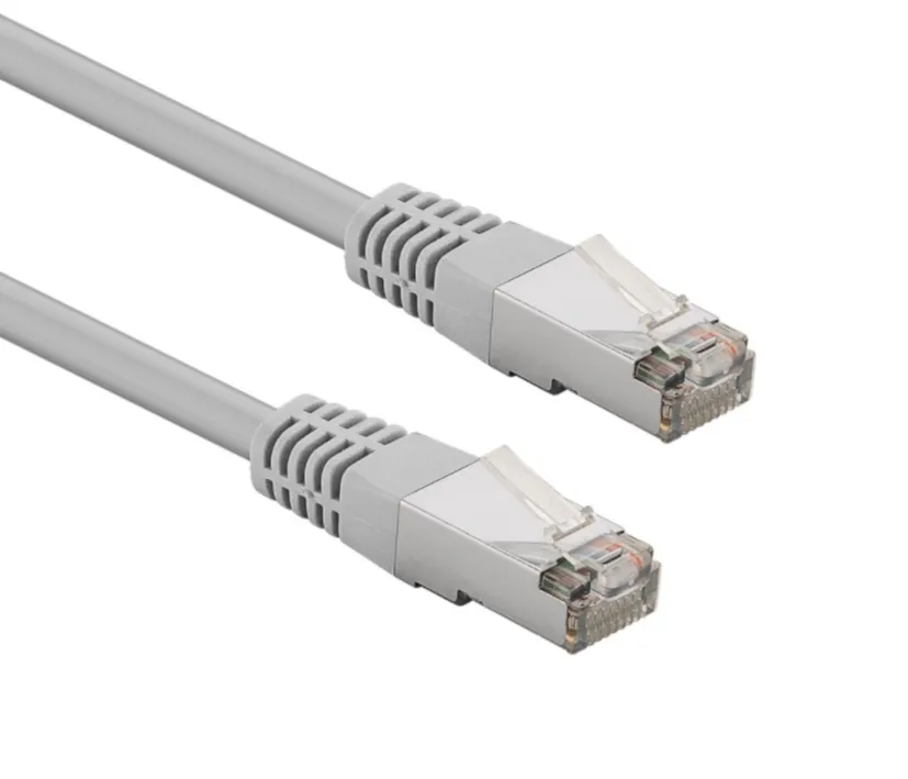 10m LAN Kabel Cat5e Patchkabel Grau FUTP