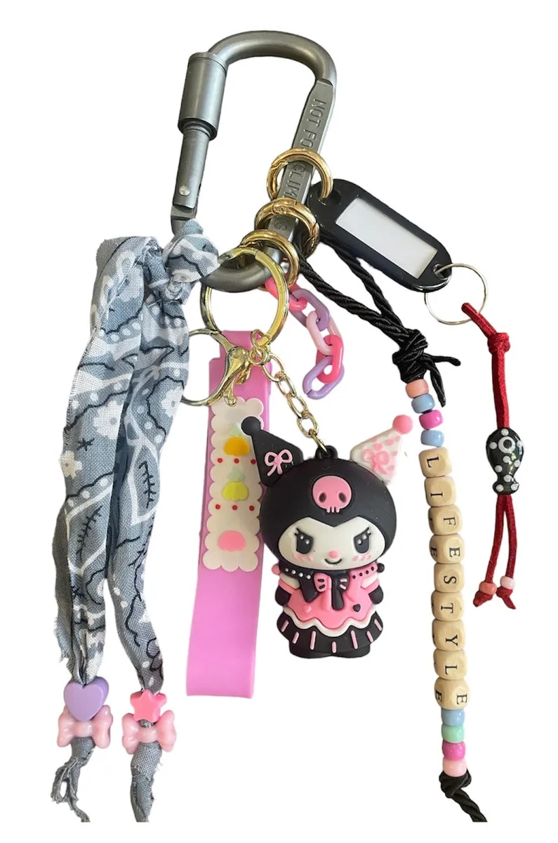 Pimp your Bag Keychain charms per borsa e portachiavi kuromi damina