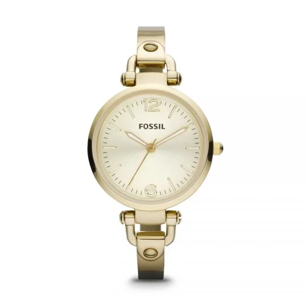 Orologio Donna FOSSIL GEORGIA ES3084 Acciaio Gold Classico Bracciale NEW 2014