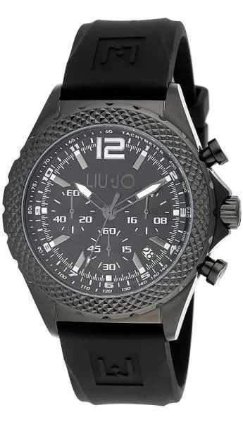 Orologio Uomo LIU JO Luxury DERBY TLJ832 Chrono Silicone Nero