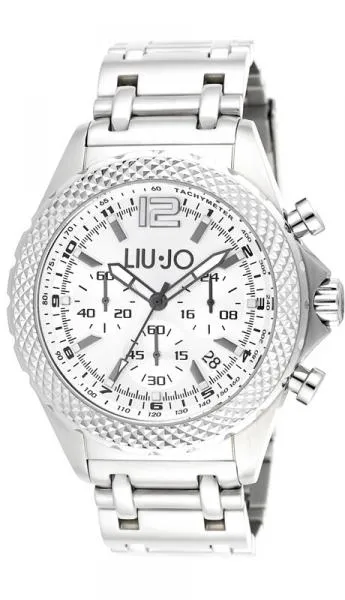 Orologio Uomo LIU JO Luxury DERBY TLJ833 Chrono Bracciale Acciaio Oversize NEW
