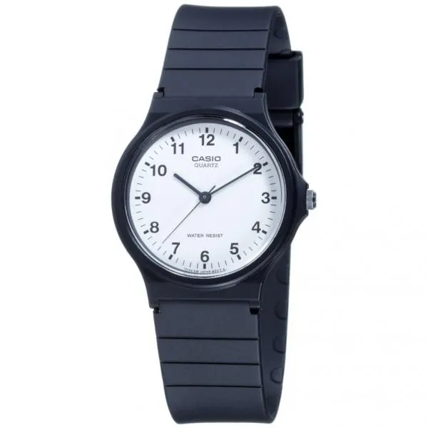 Orologio CASIO Vintage MQ-24-7BL Silicone Nero Bianco Classico Uomo Donna Unisex