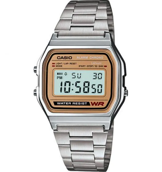 Orologio CASIO A-158WEA-9 Digitale Vintage Uomo Donna Unisex Classico Acciaio