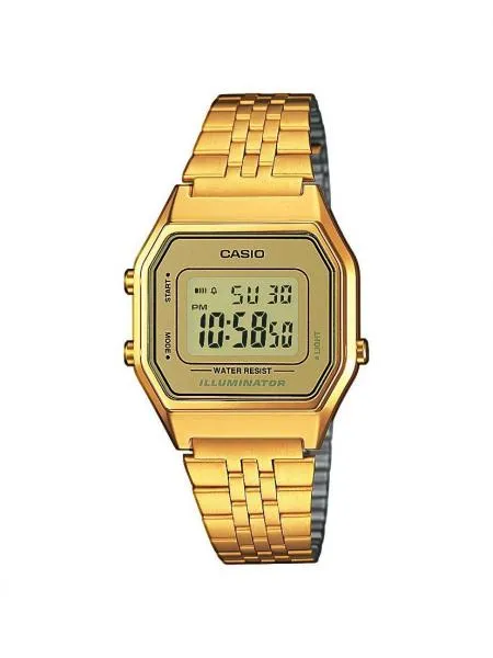 Orologio CASIO LA-680WEGA-9ER Uomo Donna Unisex Gold Dorato VINTAGE Classico